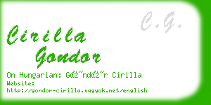 cirilla gondor business card